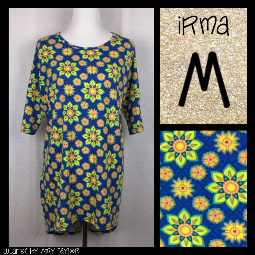 NWT LuLaRoe Irma Tunic - Floral - M